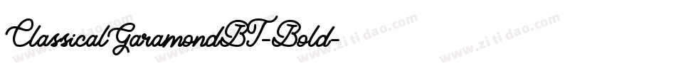 ClassicalGaramondBT-Bold字体转换
