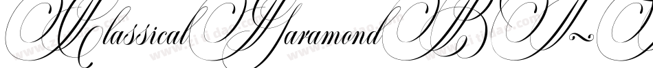 ClassicalGaramondBT-Roman字体转换