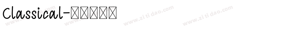 Classical字体转换