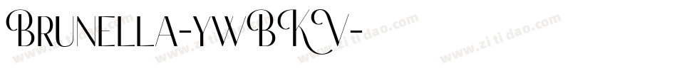 Brunella-ywBKV字体转换