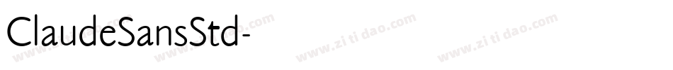 ClaudeSansStd字体转换