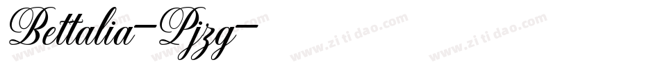 Bettalia-Pjzg字体转换