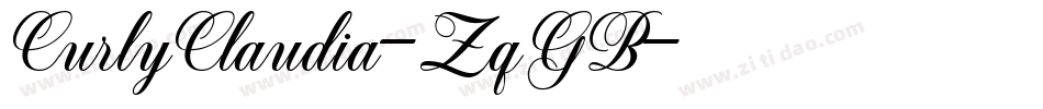 CurlyClaudia-ZqGB字体转换