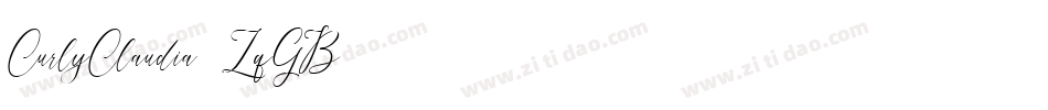 CurlyClaudia-ZqGB字体转换