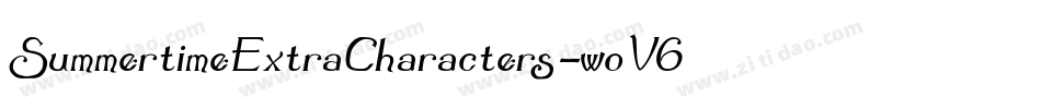 SummertimeExtraCharacters-woV6字体转换