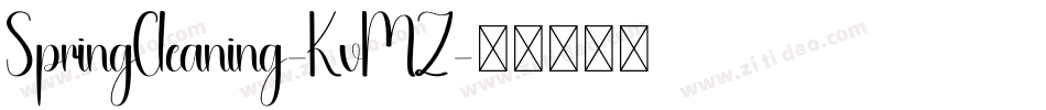 SpringCleaning-KvMZ字体转换