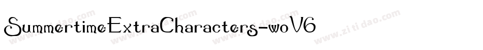 SummertimeExtraCharacters-woV6字体转换