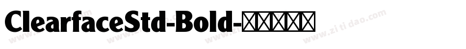 ClearfaceStd-Bold字体转换