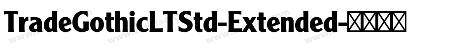 TradeGothicLTStd-Extended字体转换