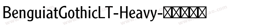 BenguiatGothicLT-Heavy字体转换