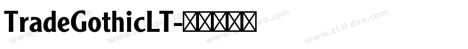 TradeGothicLT字体转换