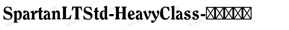 SpartanLTStd-HeavyClass字体转换