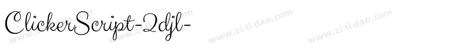 ClickerScript-2djl字体转换