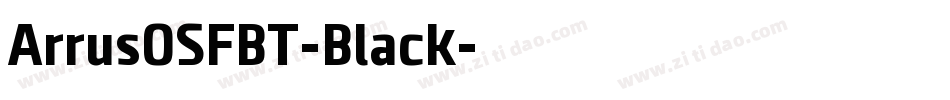 ArrusOSFBT-Black字体转换