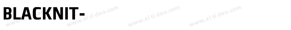 BLACKNIT字体转换