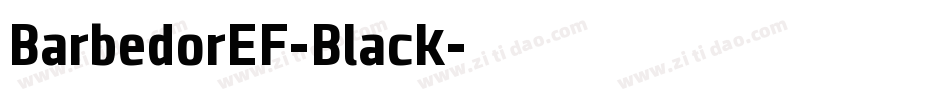 BarbedorEF-Black字体转换
