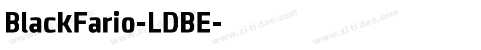 BlackFario-LDBE字体转换