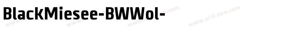 BlackMiesee-BWWol字体转换 BlackMiesee-BWWol字体转换