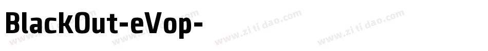 BlackOut-eVop字体转换