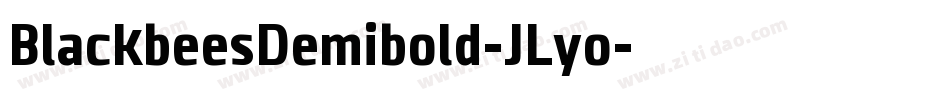 BlackbeesDemibold-JLyo字体转换