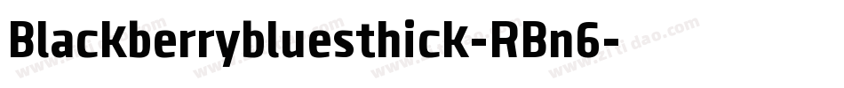 Blackberrybluesthick-RBn6字体转换
