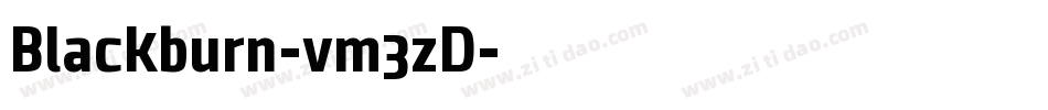 Blackburn-vm3zD字体转换