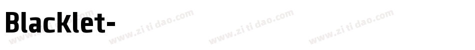 Blacklet字体转换