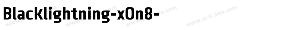 Blacklightning-xOn8字体转换
