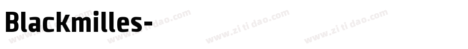 Blackmilles字体转换