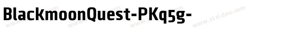 BlackmoonQuest-PKq5g字体转换