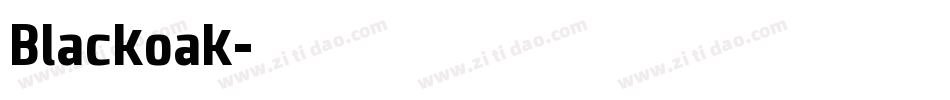Blackoak字体转换