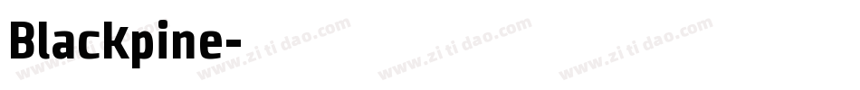 Blackpine字体转换