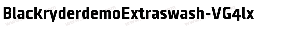 BlackryderdemoExtraswash-VG4lx字体转换