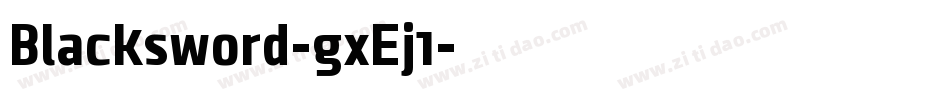 Blacksword-gxEj1字体转换
