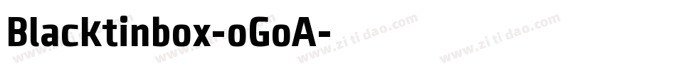 Blacktinbox-oGoA字体转换