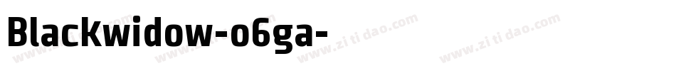 Blackwidow-o6ga字体转换