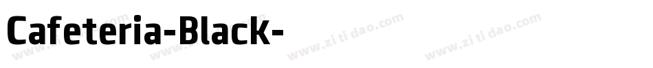 Cafeteria-Black字体转换