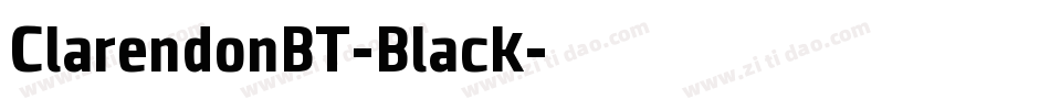 ClarendonBT-Black字体转换