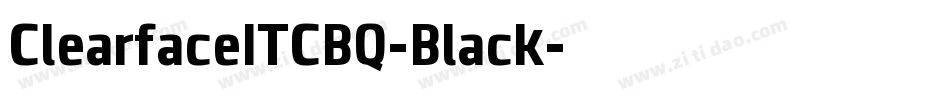 ClearfaceITCBQ-Black字体转换