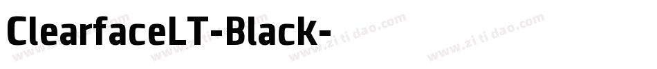 ClearfaceLT-Black字体转换
