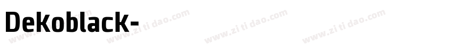 Dekoblack字体转换