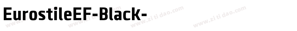 EurostileEF-Black字体转换