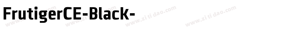 FrutigerCE-Black字体转换