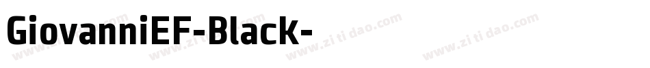 GiovanniEF-Black字体转换