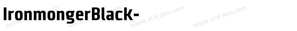 IronmongerBlack字体转换