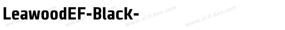 LeawoodEF-Black字体转换