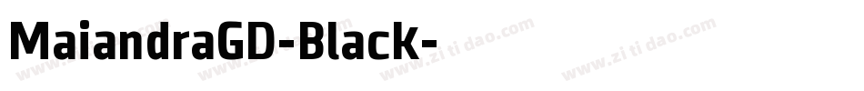 MaiandraGD-Black字体转换