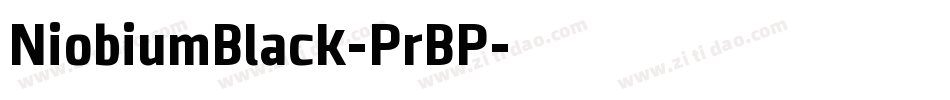 NiobiumBlack-PrBP字体转换