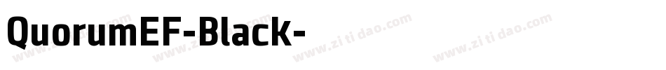 QuorumEF-Black字体转换