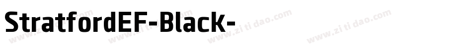 StratfordEF-Black字体转换